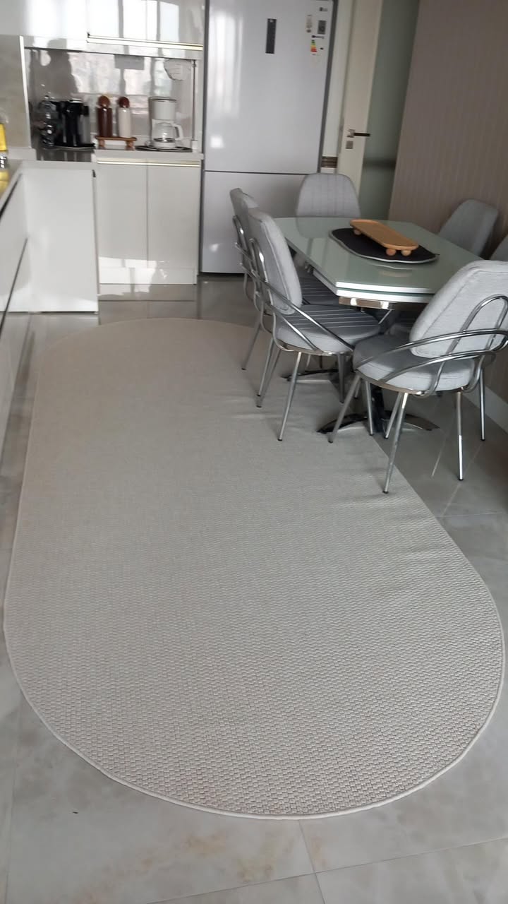 Krem Desenli Veranda Serisi Sisal Halı
