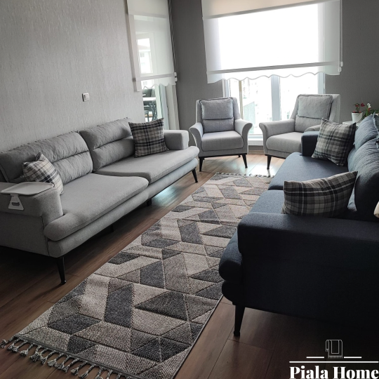 Gri%20İskandinav%20Tarzı%20Bukle%20Halı%20Oslo%20Serisi 