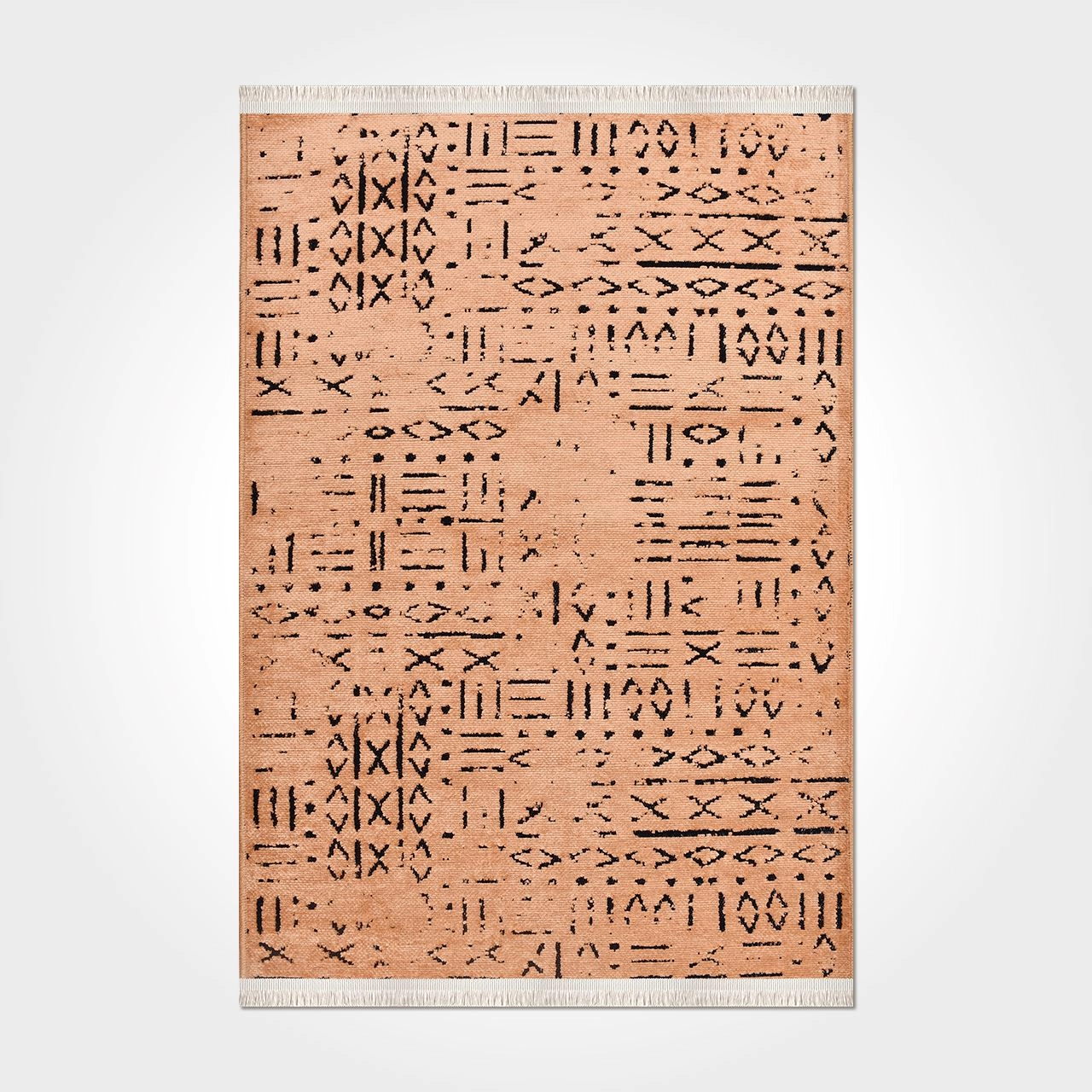 Şönil Kilim Soğan Kabuğu Çivi Desenli Kaymaz Taban Vena Serisi