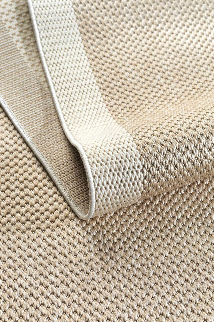  Krem Seritli Bej Desenli  Piala Serisi Sisal Halı