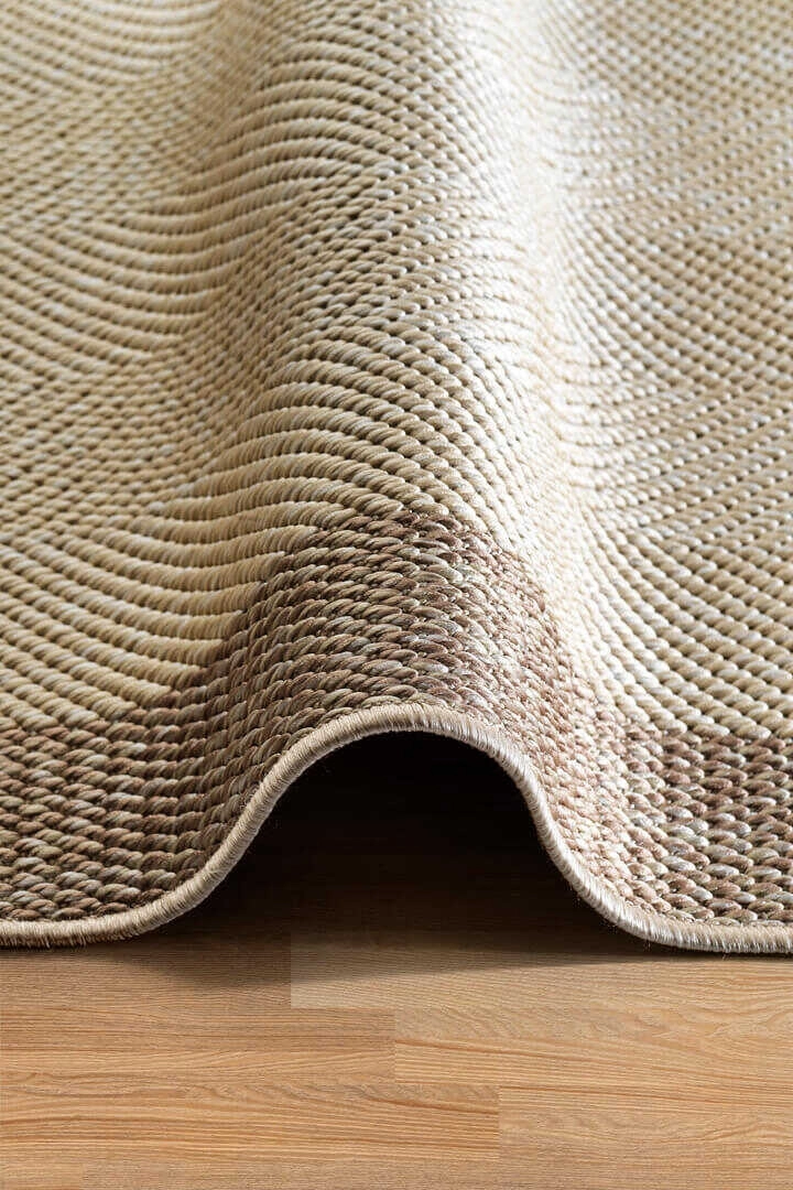 Vizon Seritli Bej  Balıksırtı Desenli  Piala Serisi Sisal Halı