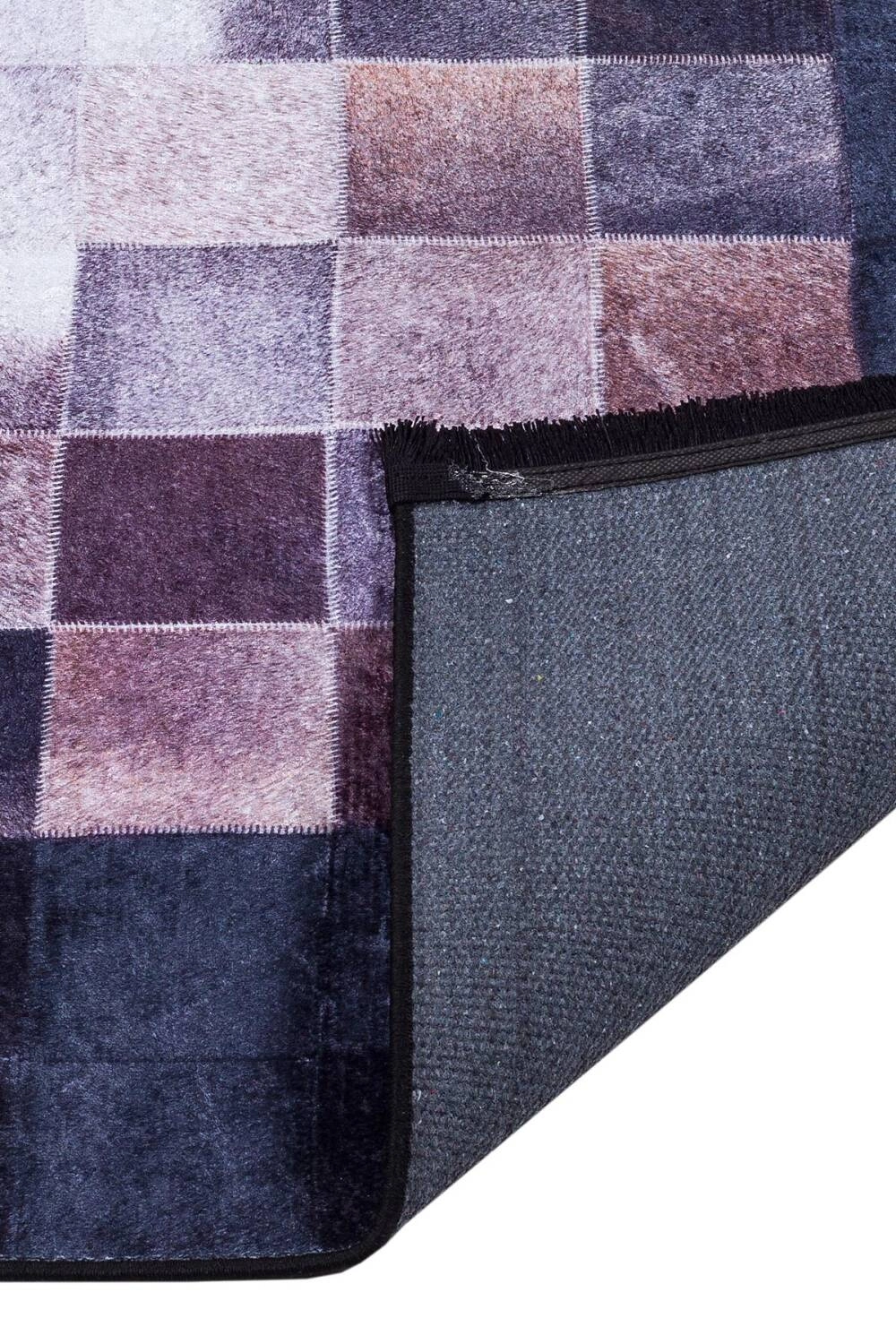 Patchwork Desenli Dijital Baskı Yıkanabilir Halı