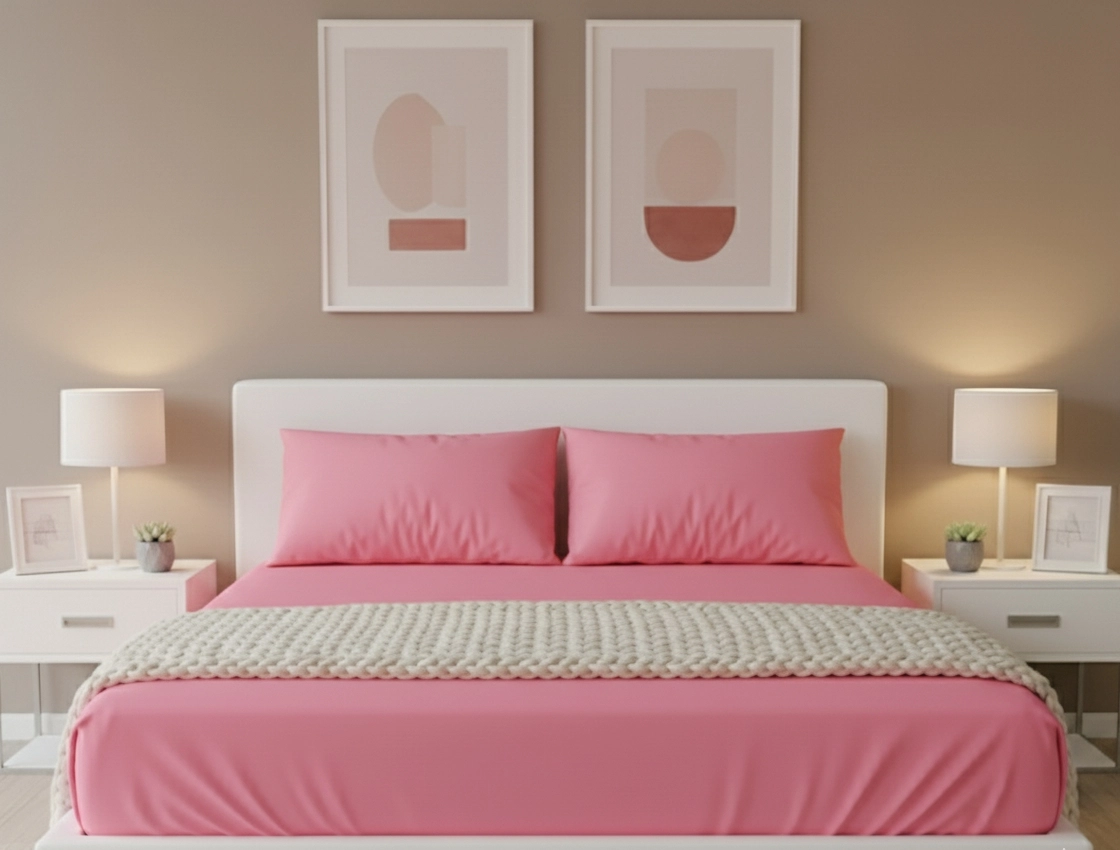 Yastık kılıflı 5  adet çift kişilik çarşaf seti