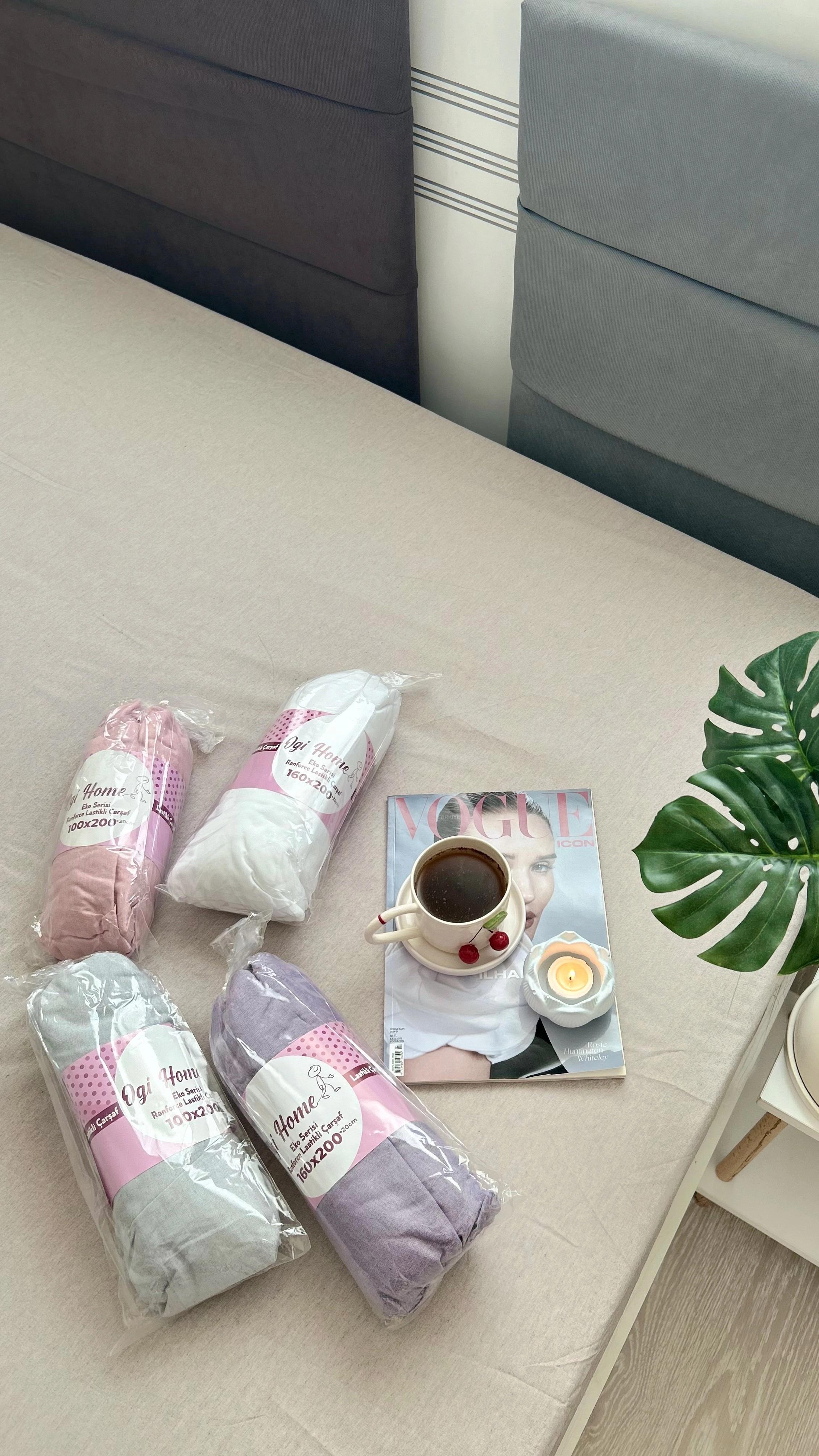  5 Adet Çift Kişilik 160 x 200  Lastikli Çarşaf  