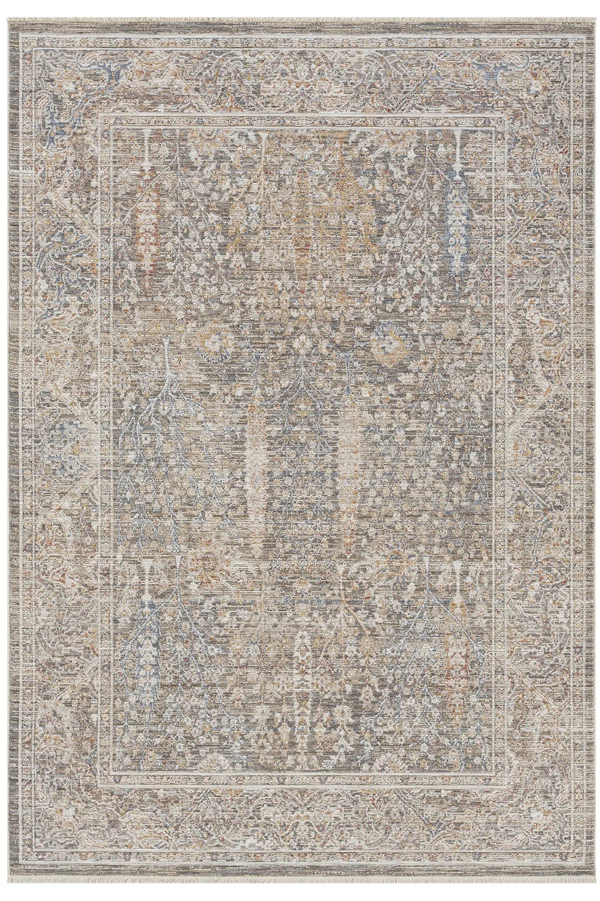 Kahverengi  Vintage Desenli Peru Serisi Halı