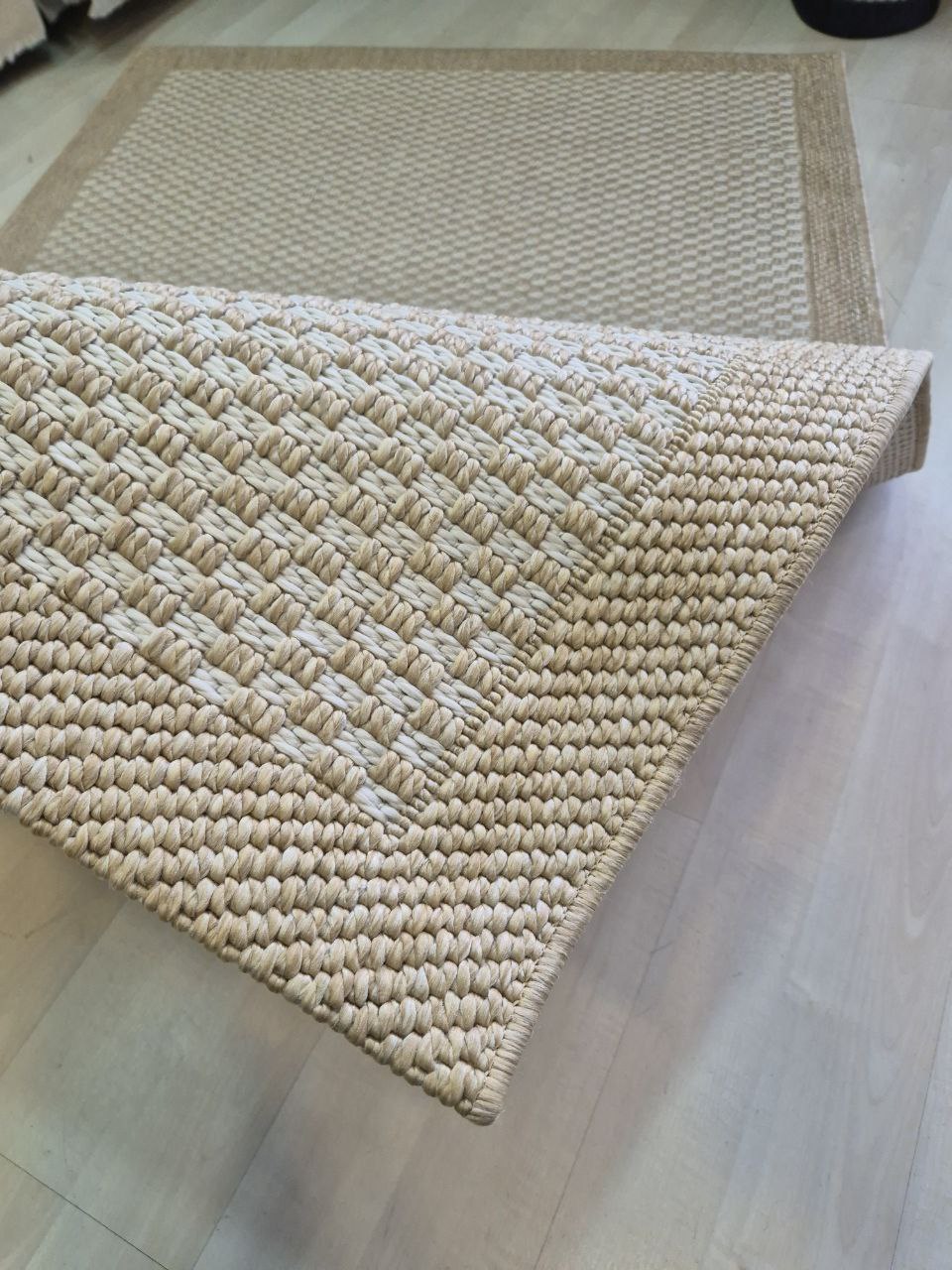 Natural%20Kare%20Desenli%20Veranda%20Serisi%20Sisal%20Halı