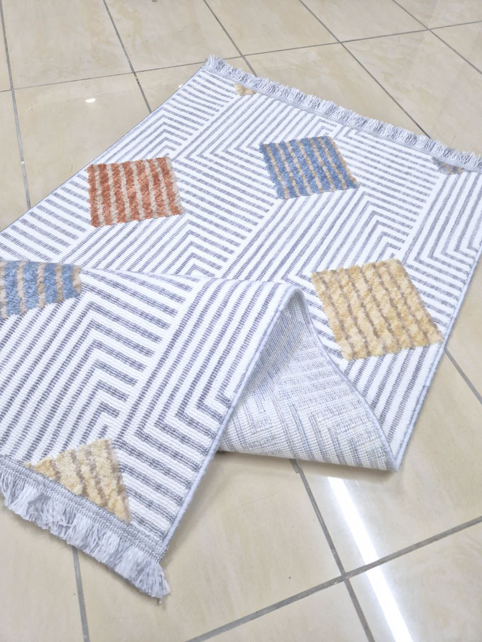 Gri Mavi Harvey Serisi Halı