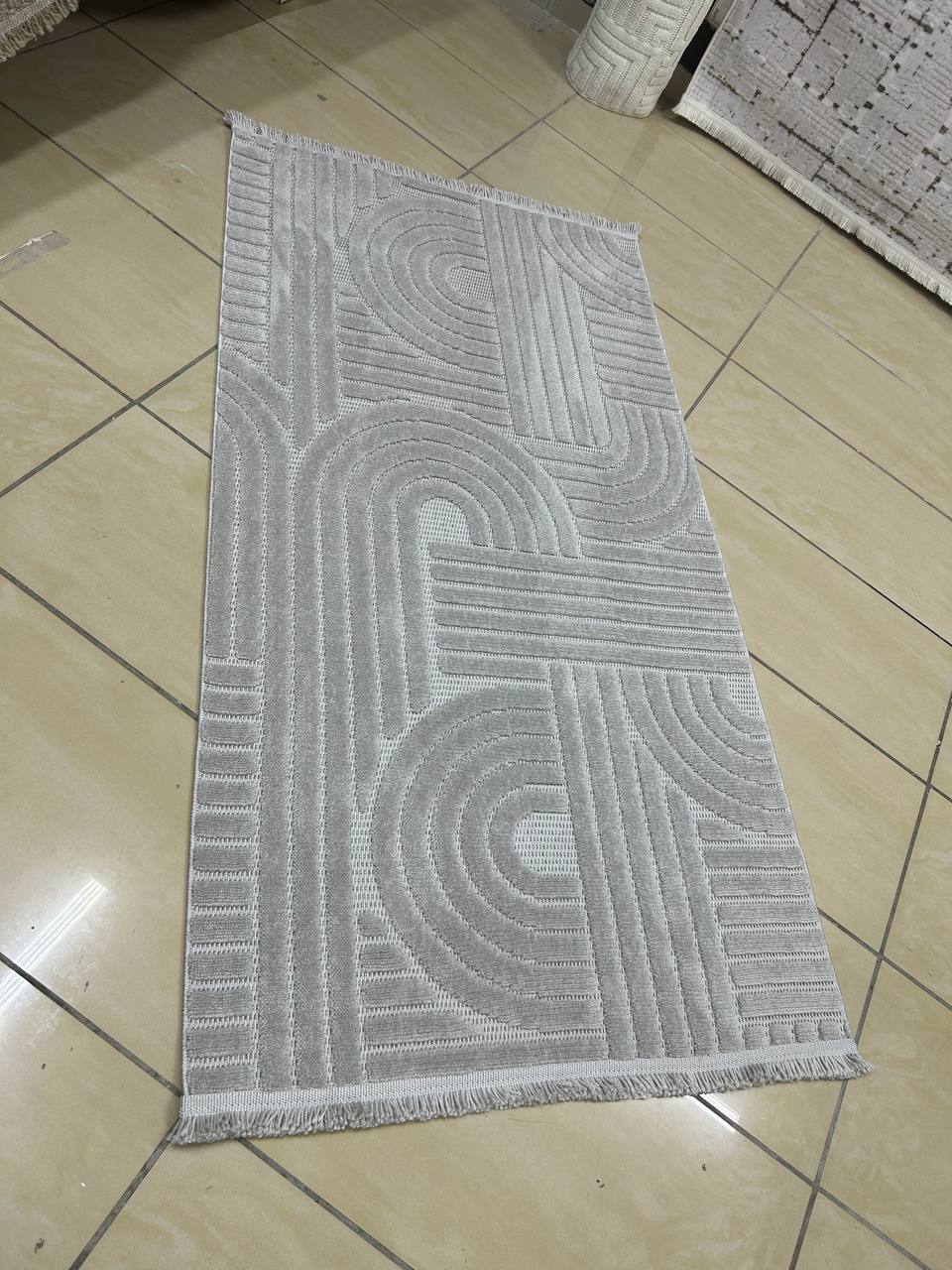 Gri Desenli Dizayn Serisi Halı
