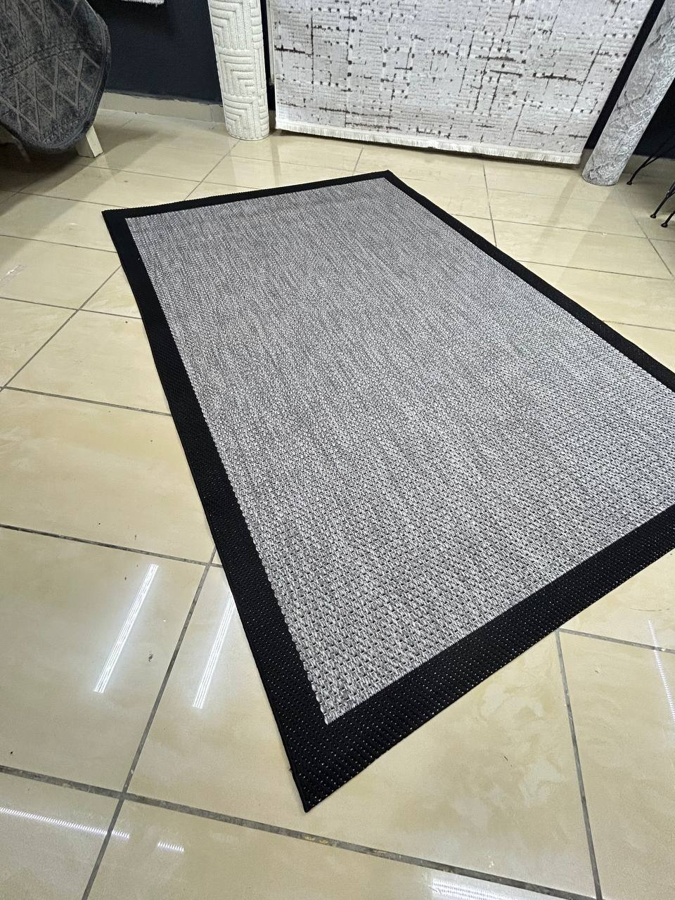 Siesta%20Serisi%20Gri%20Siyah%20Seritli%20Sisal%20Halı