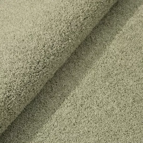 Yeşil Puffy Peluş Maris Serisi Halı
