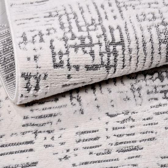  Gri Desenli 10 mm hav Yüksekliğinde Satürn Serisi Halı