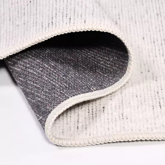 Şönil Kilim Beyaz Düz Kaymaz Taban Azade Serisi