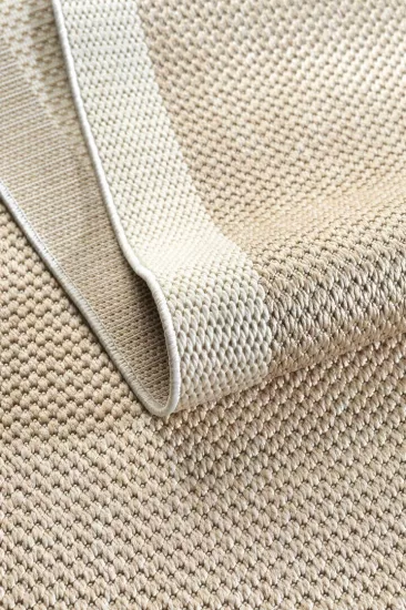  Krem Seritli Bej Desenli  Piala Serisi Sisal Halı