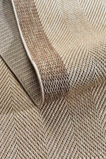 Vizon Seritli Bej  Balıksırtı Desenli  Piala Serisi Sisal Halı