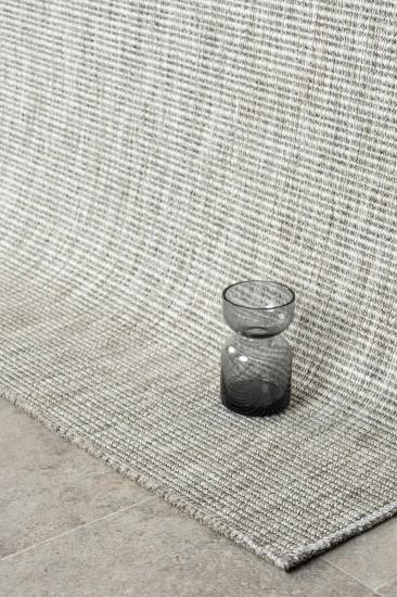 Gri Desenli Hasır Tarzı Bombay Serisi Halı