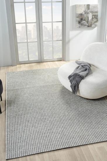 Gri Hasır Tarzı Bombay Serisi Halı