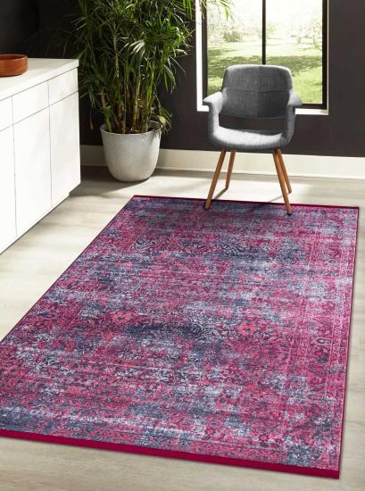 Kitchen Yazılı Dama Desenli  Dijital Baskı Yıkanabilir Halı