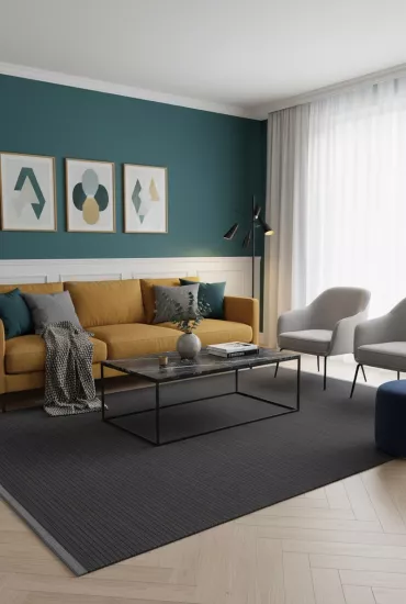 Antrasit Desenli Kilim Cool Serisi