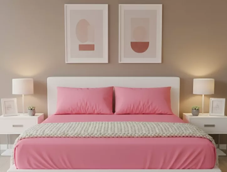 Yastık kılıflı 5  adet çift kişilik çarşaf seti