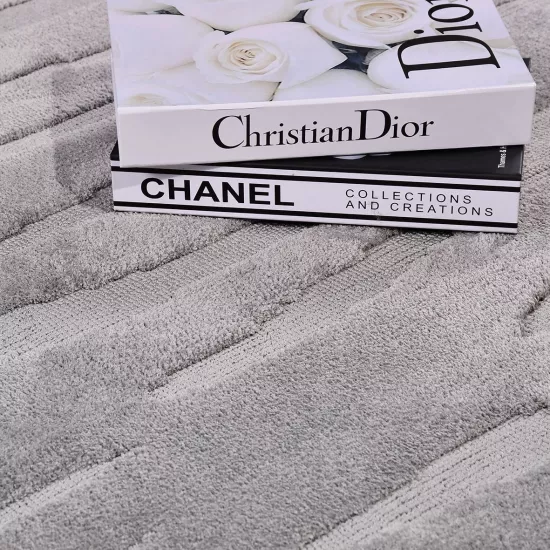 Gri 8 mm hav yüksekliğinde İnka Serisi Halı