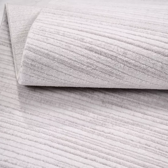 Krem Çizgi Desenli Jaguar Serisi Halı