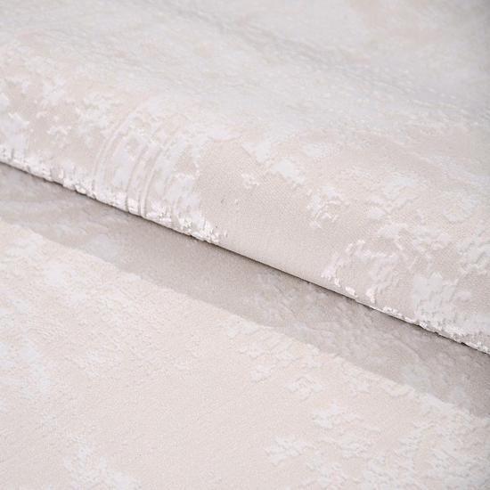 Krem Leman Serisi Saten Bambu Halı