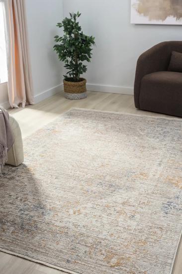 Bej Vintage Desenli Peru Serisi Halı