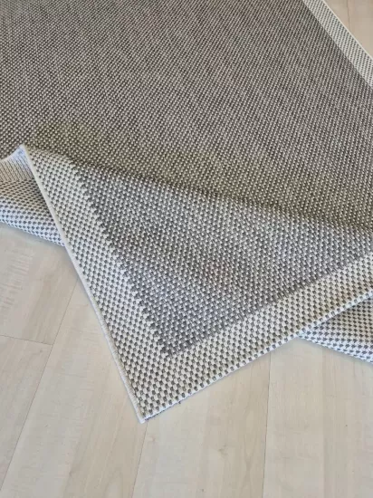 Gri Krem Seritli Sisal Halı Sisal Plus Serisi