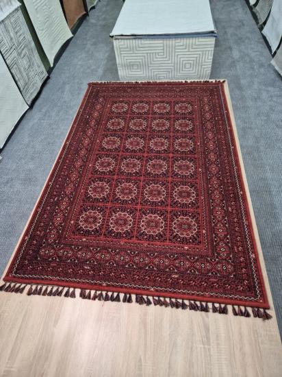 Kırmızı Etnik Desenli Buhara Serisi Halı