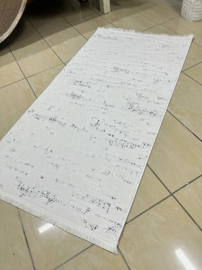  Beyaz Gri  Desenli Platon Serisi  Halı