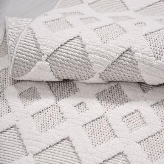 194.000 İlmek Sıklığında Krem  Desenli Peri  Serisi Halı 