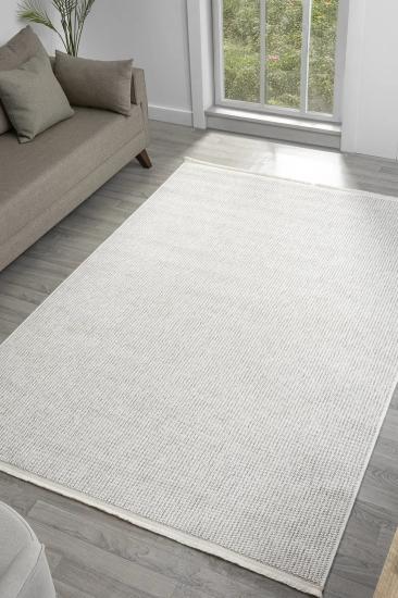 Krem Bej Bukle Halı Step Serisi 