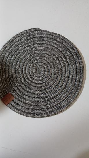 Koyu Gri Düz Jüt Halı