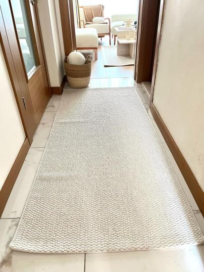 Krem Desenli Veranda Serisi Sisal Halı