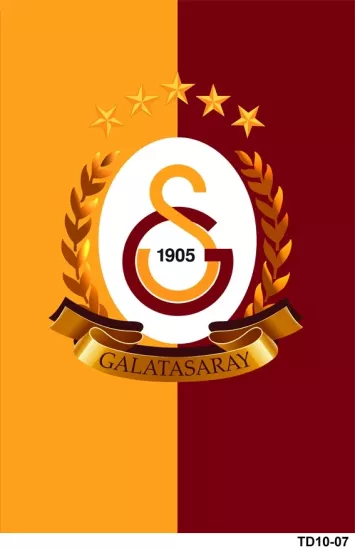 Galatasaray 5 Yıldız Desenli Dijital Baskı Yıkanabilir Halı