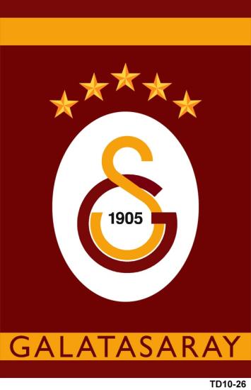 Galatasaray 5 Yıldız Desenli Dijital Baskı Yıkanabilir Halı