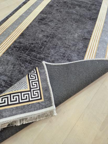 100 x 200 Gri Desenli Dijital Baskı Kilim