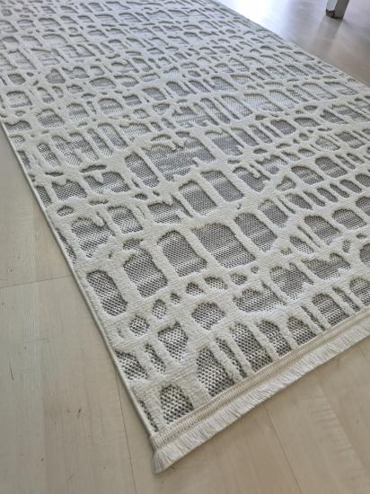 120 x 180 Gri Desenli Halı