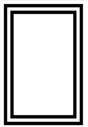 Krem Siyah Çerçeve  Dijital Baskı Yıkanabilir Halı