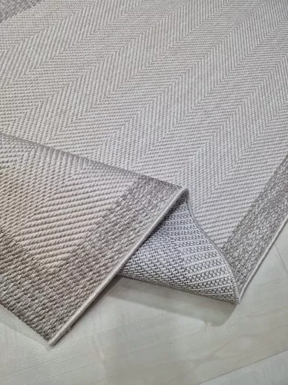 Vizon Seritli Bej  Balıksırtı Desenli  Piala Serisi Sisal Halı