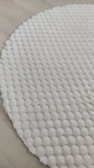 Krem Puffy Bubble Halı