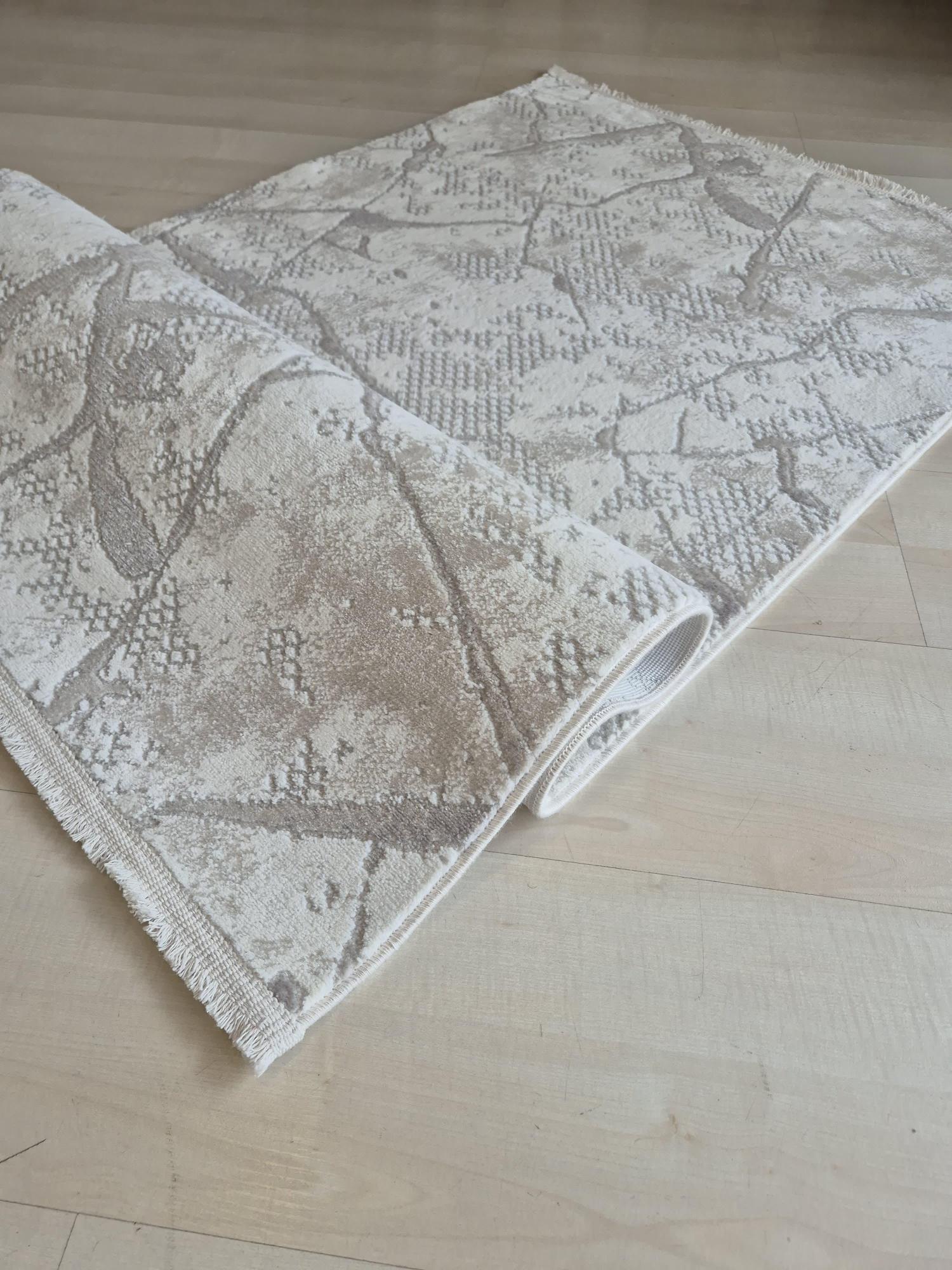  7 mm hav yüksekliğinde Vizon Kahverengi Desenli Moda Serisi Halı
