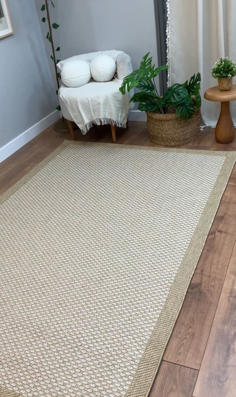 Natural%20Kare%20Desenli%20Veranda%20Serisi%20Sisal%20Halı