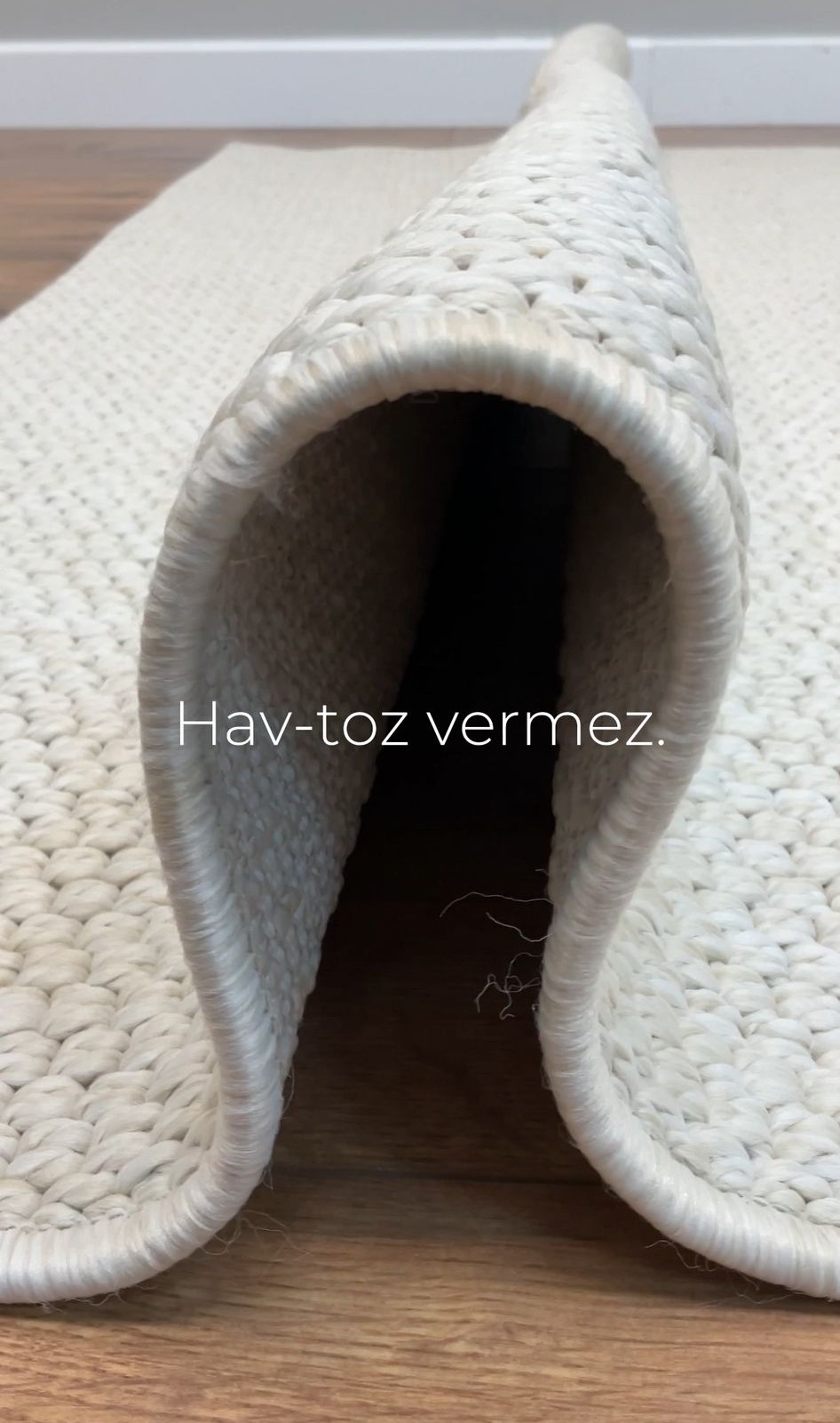 Krem Desenli Veranda Serisi Sisal Halı