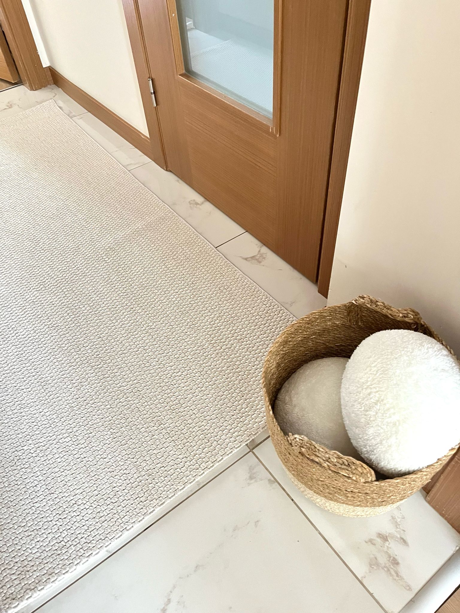 Krem Desenli Veranda Serisi Sisal Halı