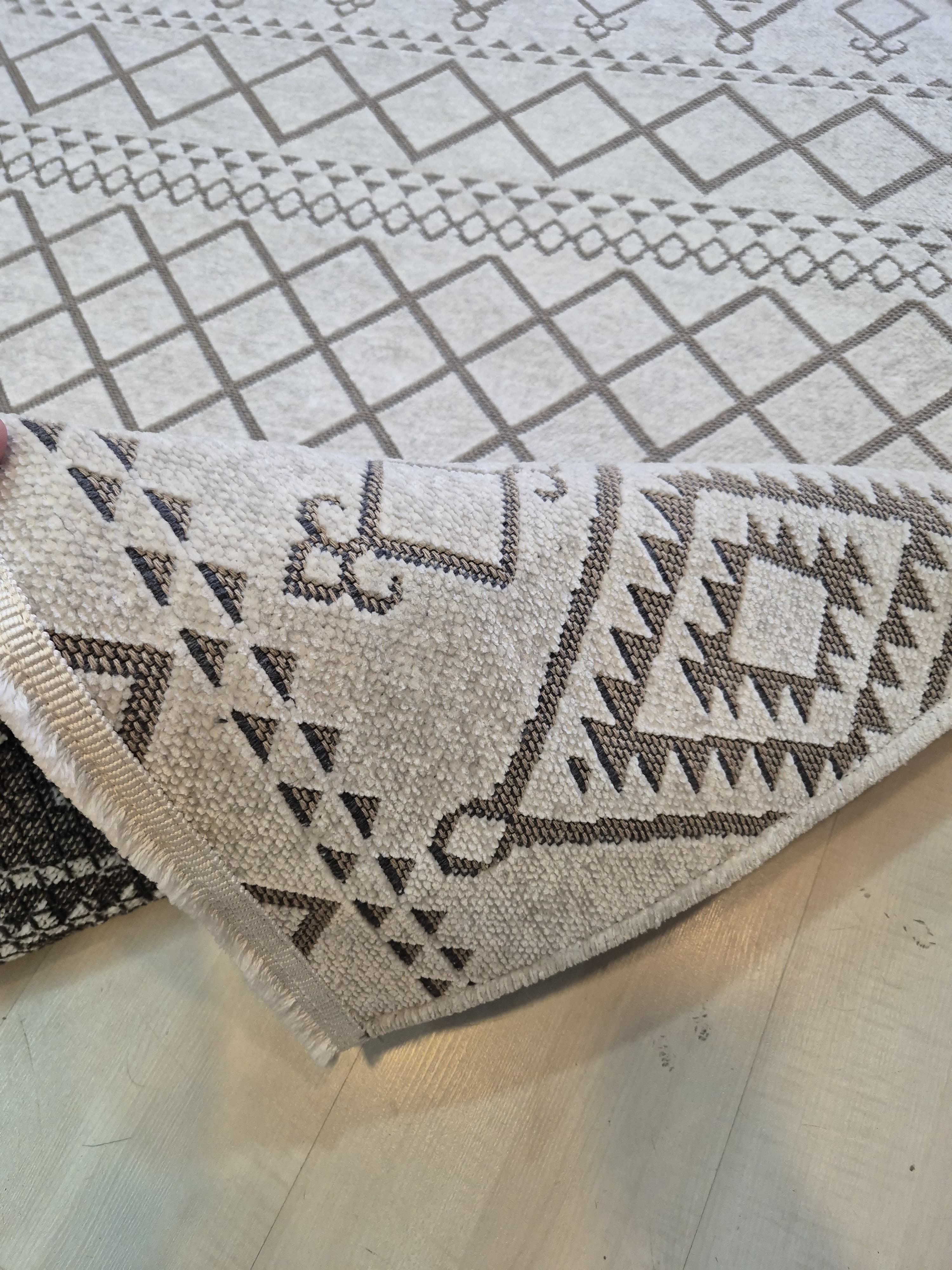 Krem Desenli Kilim Cool Serisi