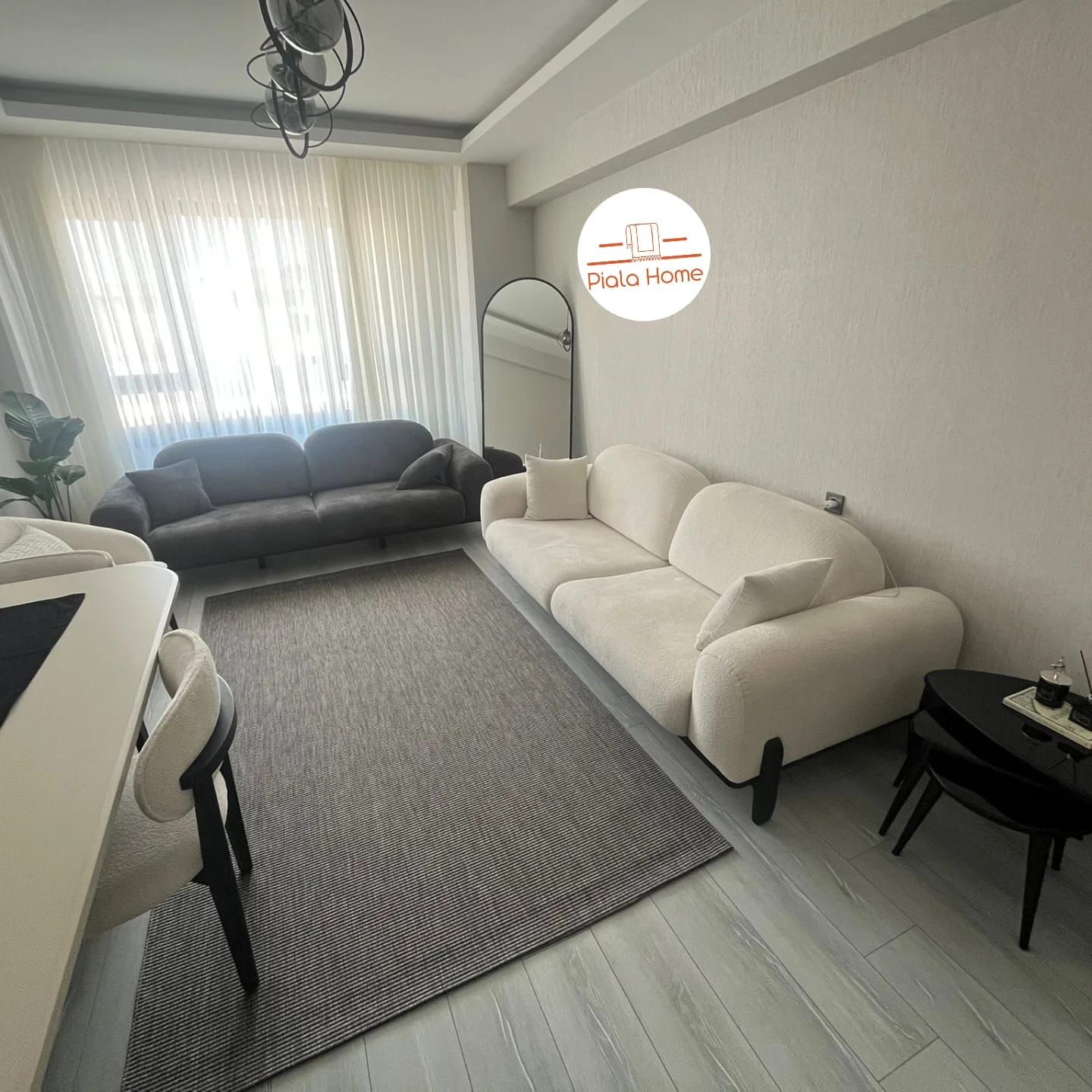 Antrasit Epilson Serisi Sisal Halı