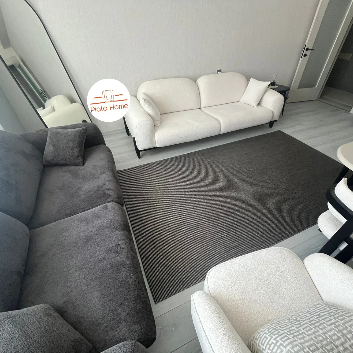 Antrasit Epilson Serisi Sisal Halı