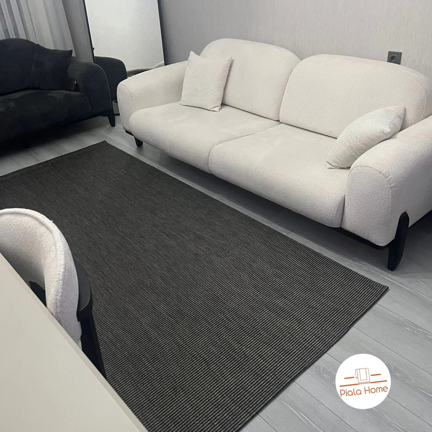 Antrasit Epilson Serisi Sisal Halı