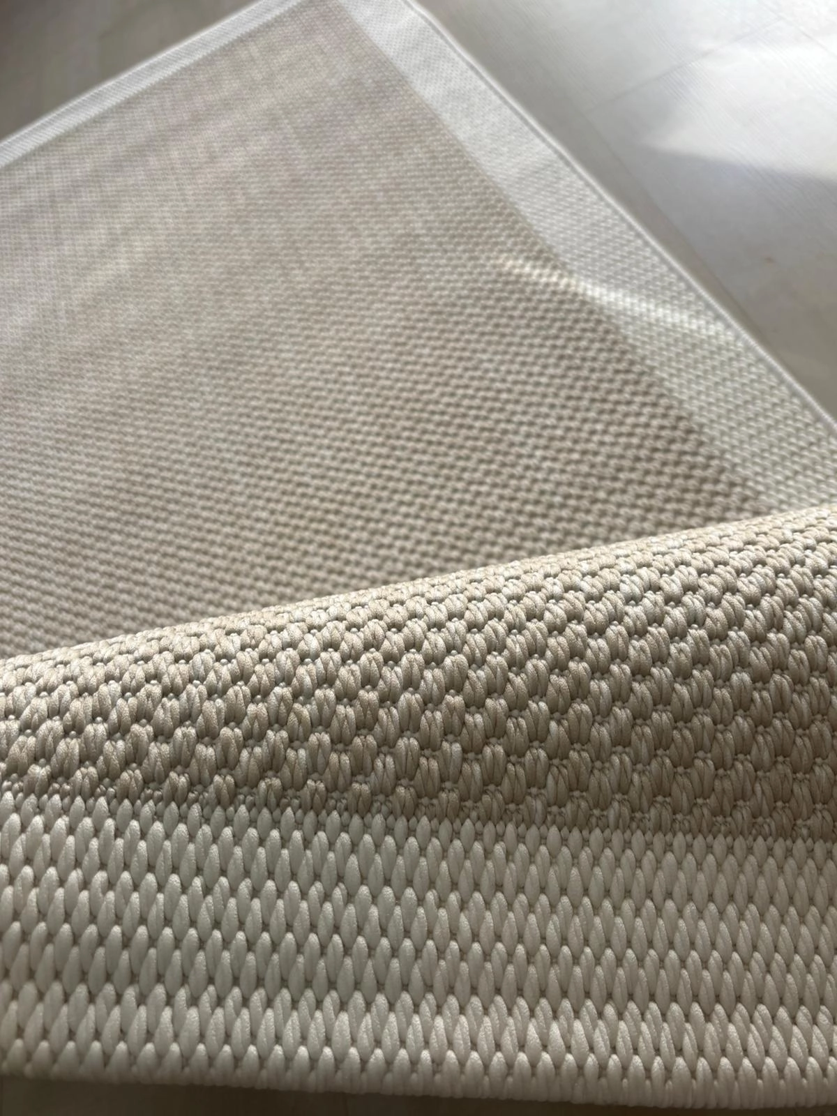  Krem Seritli Bej Desenli  Piala Serisi Sisal Halı